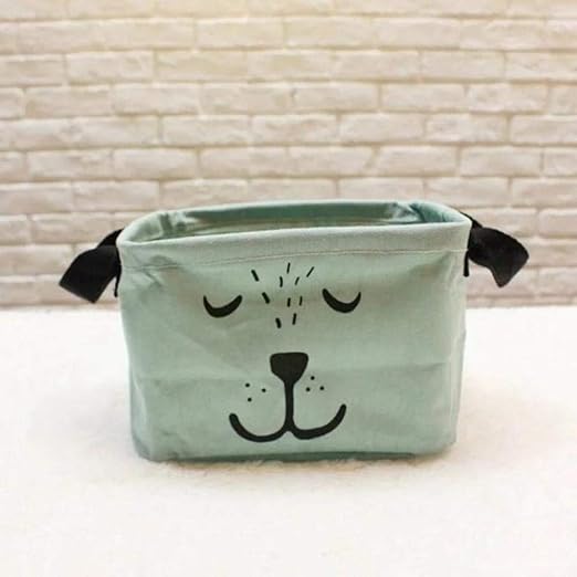 Y-fodoro Caja de Almacenamiento de Escritorio de Lino, Caja de