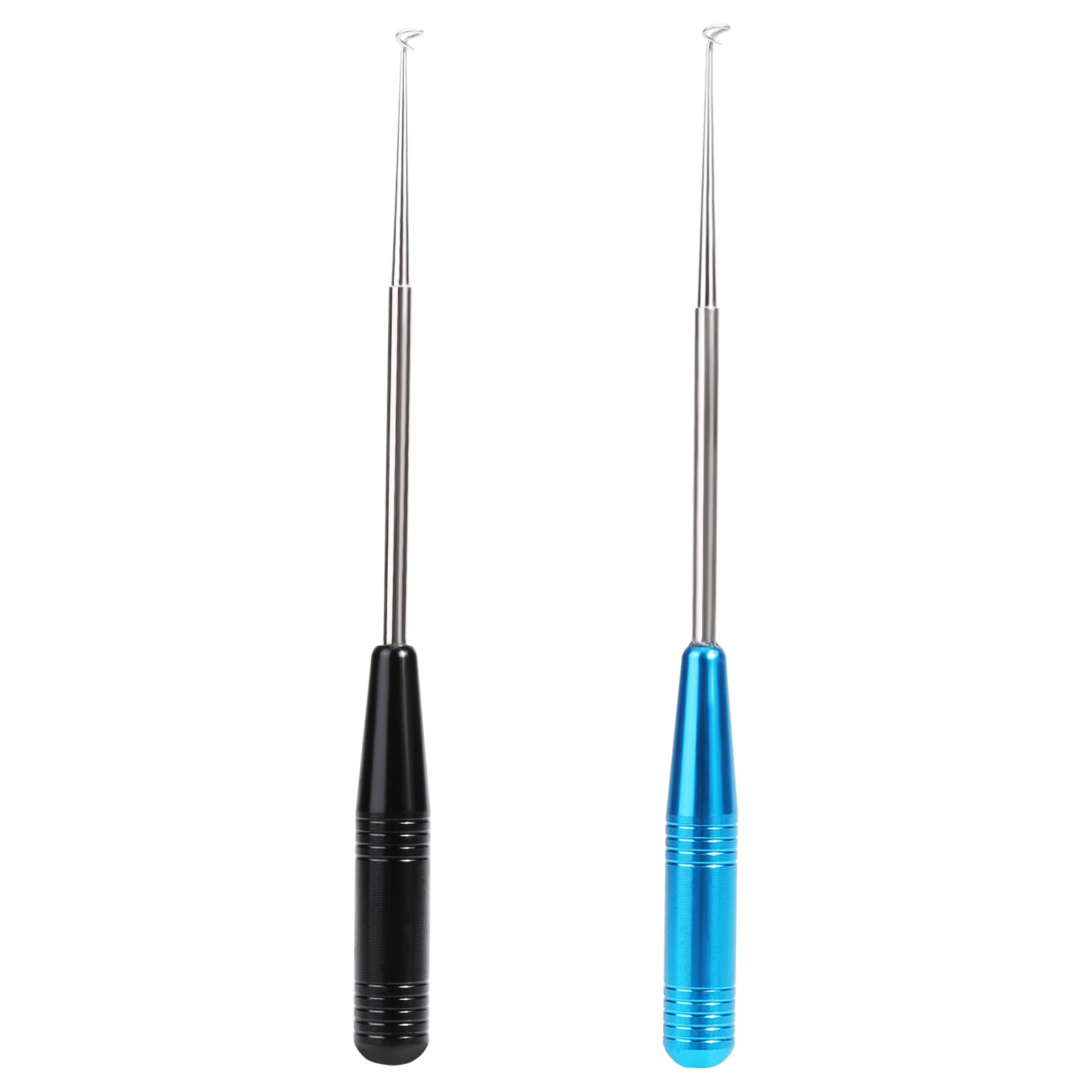 Pwsap 2PCS Fishing Hook Quick Removers, Safty Extractor Fish Disconnect Device Accessory, Removal Tool for Fishing,Fish Remover Kit saltwater & freshwater, Blue, Black