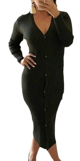 button up bodycon dress