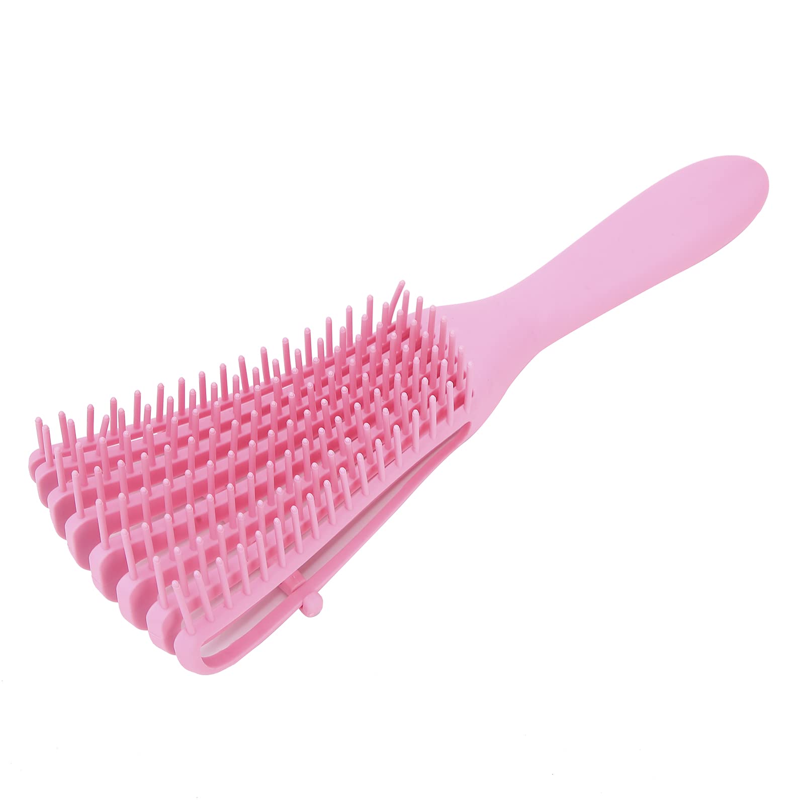 Snufeve6 Hair Detangling Brush, Ultra Soft Detangler, 8 Rows Elastic Brushes, Non Slip Matte Surface, Suitable for All Hair Types (Pink)