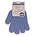 EvridWear Exfoliating Dual Texture Bath Gloves for Shower, Spa, Massage and Body Scrubs, Dead Skin Cell Remover, Gloves with hanging loop (1 Pair Heavy Glove) primary