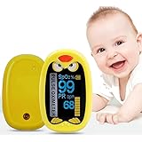 GadgetMarket Fingertip Oxygen Monitor, Pediatric SpO2 Blood Oxygen Saturation Monitor | Heart Rate Monitor | for 1-12 Years O