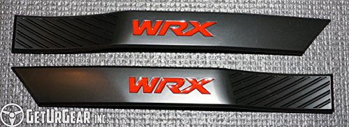 GetUrGear custom replacement Subaru WRX STI Fender Badge Emblems compatible with 2008-2014 Subaru WRX/STI (Matte Red WRX)