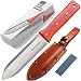 Attican Hori Hori Garden Knife, Ideal Gardening Digging Landscaping Weeding Tool, Stainless Steel Japanese Blade Protective Handguard Full Tang Handle, Leather Sheath a Fine Gift primary