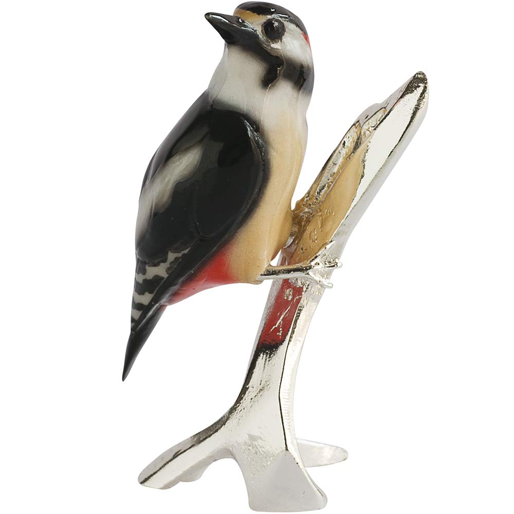 Arora Natures Realm Spotted Woodpecker Bird Figurine, Multicolour, One Size, 1502