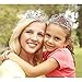 Frcolor Birthday Tiara Rhinestone Crown Birthday Headband Headwear Exchengeable Numbers with Comb Pin for Wedding Bride Bridesmaid