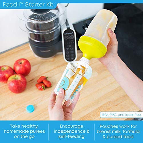Kiinde Foodii Baby Food Storage Starter Kit Squeeze Pouch