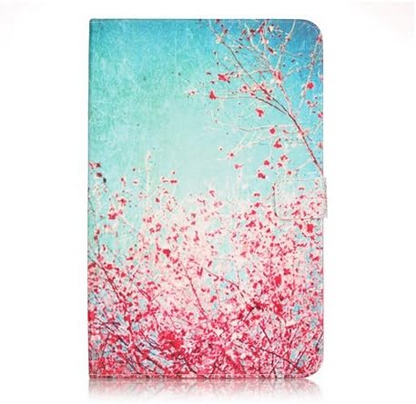 iPad Pro Book 12.9" Case,[Red Plum Blossom] Cute Ultra Slim Folio Flip Stand PU Leather Case with Card Slots Protective Cover for Apple iPad Pro 12.9 Inch