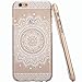 iPhone 6S Case,iPhone 6 Case,Hundromi iPhone 6 6S Plastic Transparent Clear Case Cover Henna Full Mandala Floral Dream Catcher for iPhone 6/6S(4.7-inch)