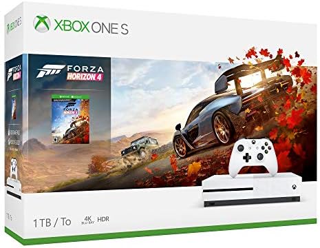 Microsoft Xbox One S 1TB Forza Horizon 4 Bundle with 4K Ultra HD Blu-ray: Dynamic Season and Open World Racing Game