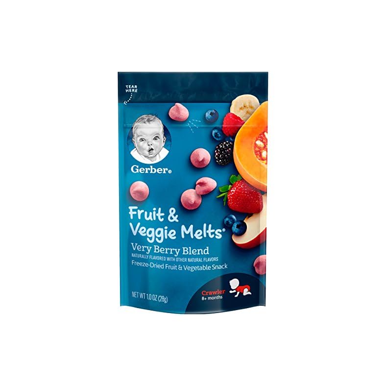 Gerber Snacks for Baby Fruit & Veggie Melts, Very Berry Blend, 1 Ounce