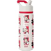 Simple Modern Kids Summit Water Bottle with Straw Lid | Disney Mickey Mouse 18oz Stainless Steel Cup Insulated Tumbler for Boys, Girls, School | Mickey Montage