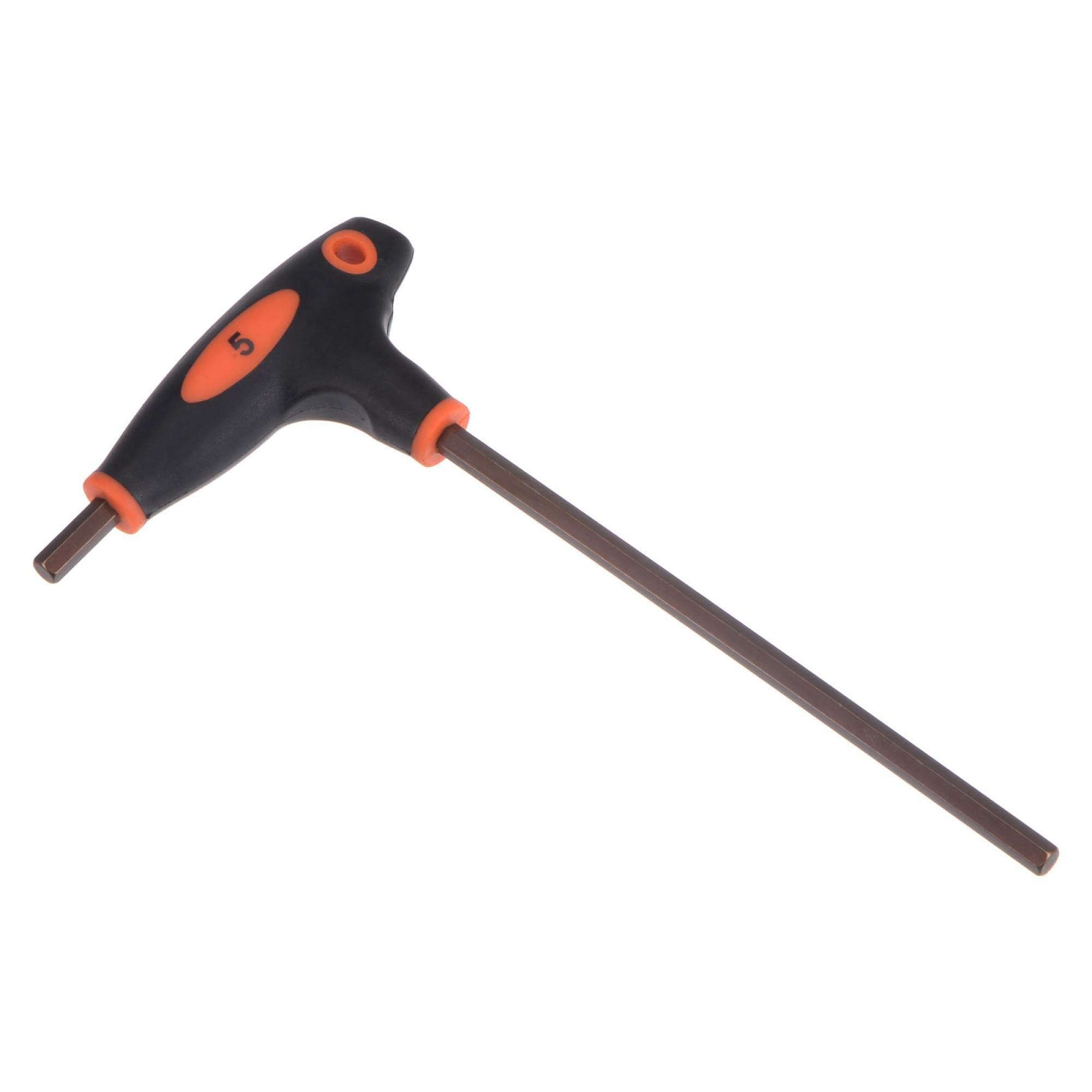TOP-VIGOR 1Pcs 5mm Hex Key T-Handle, T Bar Dual End Wrench Spanner Allen Key for Home Repair and Mechanical Maintenance, Metric S2 Steel