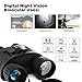 Bestguarder HD Digital Night Vision Binocular, WG80 4x50 Surveillance Binoculars Infrared Waterproof with 1.5 inch TFT LCD 5mp Photo & 720p Video from 980ft(300M) Viewing Range