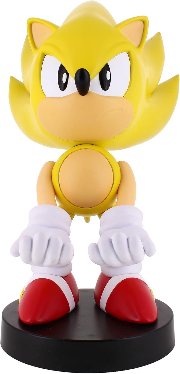 Exquisite Gaming: Sonic Controller Holder, Super Sonic Phone Stand & Gaming Figure, 8 inch Device Display