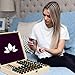Essential Oil Wooden Box - Storage Case Protects 87 Bottles & Roller Balls. Large Organizer Includes Removable Foam Padding and EO Labels. Keep Your Oils Safe & Protected.