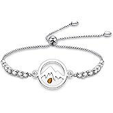 YLWJSP Mustard Seed Bracelet Christian Gift Mustard Seed Jewelry Bracelet Faith Gift Inspirational Jewelry Religious Gift for Women