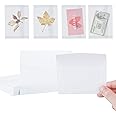 100 Pcs Glassine Envelopes, 7x10cm / 3.9 x 2.7 Inches Clear Envelopes for Seeds Coin Collecting Lottery Ticket Stamp Card, White Translucent Paper Envelopes Holder Mini Window Envelopes