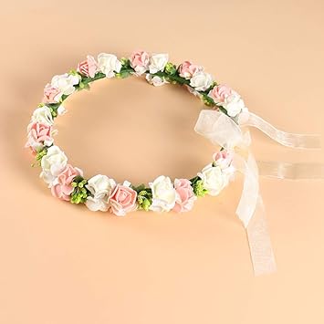 baby flower garland headband