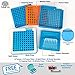 Daily Delux English Version #00 Capsule Holder with Improved Tamper (Free Pill Box & Screwdriver), 100 Holes Tray for Capsules, Filling Tools (Blue #00)