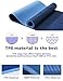 Yoga Mat Fitness Mat Eco Friendly Material SGS Certified Ingredients TPE Specifications 72'' x 26'' Thickness 1/4-Inch Non-Slip Extra Large Yoga Mat with Carry Bag (Blue)