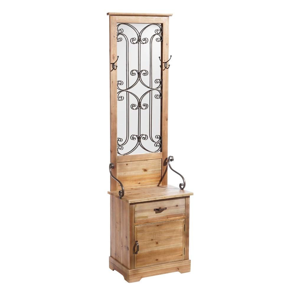 Mueble recibidor banco perchero | Percheros de pared, percheros de pie...