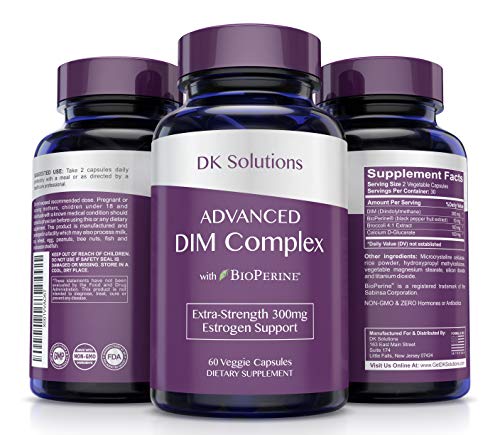 Best Natural DIM Supplement 150mg Plus BioPerine - Extra Strength Complex for Menopause Relief, Aromatase Inhibitor, Estrogen Balance, PCOS, PMS & Perimenopause - Hormone Support For Women of All Ages