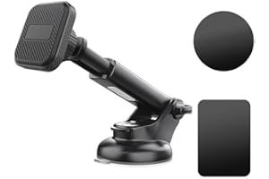 Strong Suction Cup Cell Phone Mount with Strong Extension Arm for Windshield/Dashboard Phone Holder/Magnetic Phone Holders fo
