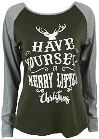 Laimeng, Women Fashion Stripe Round Collar Cotton Long Sleeve Casual Blouse (L, Army Green)