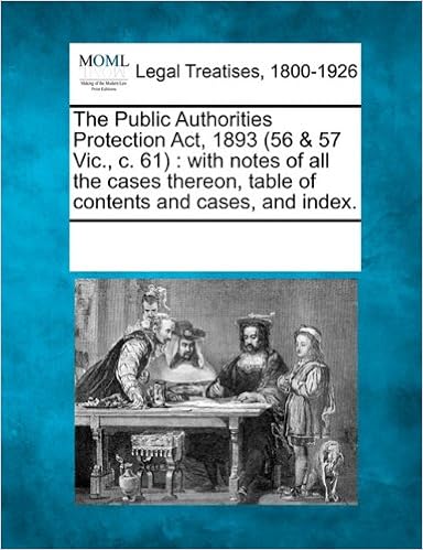Amazon.com: The Public Authorities Protection Act, 1893 (56 & 57 
