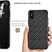 iPhone X Case Tasikar Good Grip Perfect Fit Case and Carbon Fiber Black Design for iPhone X