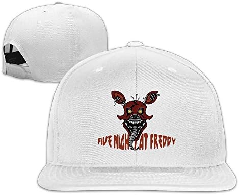 LoriR 5Nights At Freddy's FNaF Video Games Flat Bill Snapback Adjustable Golf Hat White