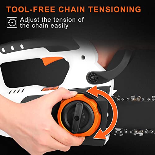Cordless Chainsaw, 20V Powered Chainsaw with 2 pieces Rechargeable