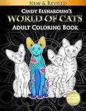 World of Cats: Adult Coloring Book by Cindy Elsharouni