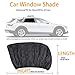 MMTX 2 Pack Car Window Baby Sun Shade UV Protect for Baby/Pet/Kids Anti-Mosquito Protect (Black 44.48