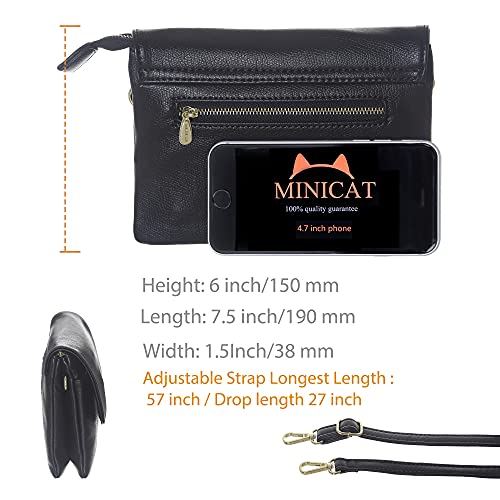 MINICAT INICAT Small Crossbody Purse Built in Wallet Crossbody Bags