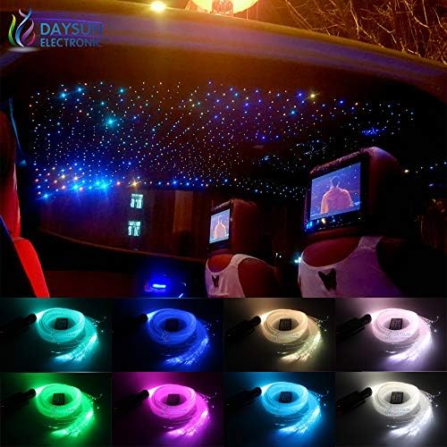 New Car Ceiling Decorative Stars Lights Make Starry Stars Like Real 300PCS Stars with Remote Controller/Voice-Active Function (300 Strands 0.03in 6.5ft)