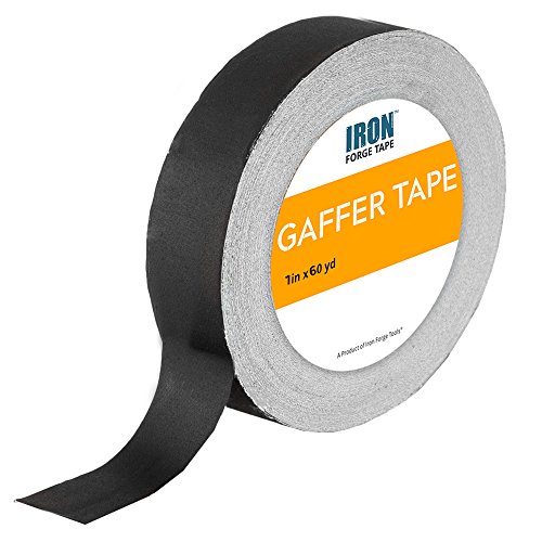 Black Gaffers Tape - 1in x 60 Yards Gaffer Tape Roll