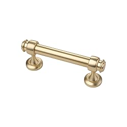 Alzassbg 15 Pack Brushed Gold Cabinet Pulls, 3