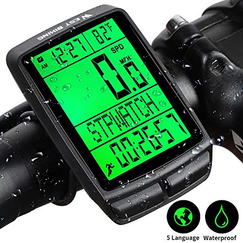 CYCLESPEED Mini Bike Speedometer Odometer Wireless, Waterproof Bike