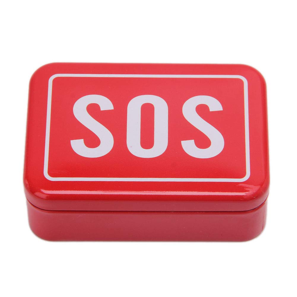 Buwei "SOS Tin Case Box Lid Container for Survival Gear Kits First Aid Pill Box