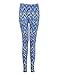 Fashion Stripe Tribal Aztec Printed Leggings for Women Full Length Floral Pattern