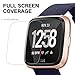 [3 Pack] Screen Protector Compatible with Fitbit Versa & Versa Lite Edition,Waterproof Tempered Glass Scratch Resist Anti-Bubble Screen Protector Compatible with Fitbit Versa Smart Watch