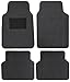 Highland 4560500 Pacific Coast Highway Luxury Carpet Floor Mat, Gray - 4 Piece