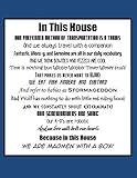 In This House We Do Doctor Who, Doctor Who Mashup Art Print (8x10)
