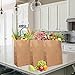 10 X 5 X 13 Brown Kraft Paper Gift Bags Bulk with Flat Handles [50Pc]. Ideal for Shopping, Packaging, (M B Flat x50)