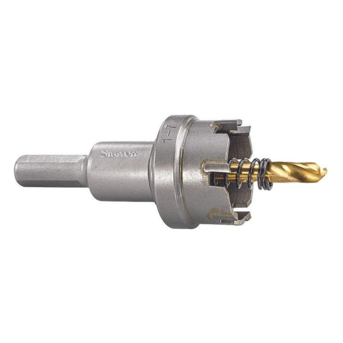 Starrett Tungsten Carbide Tipped Hole Saw - SM31 Sheet Metal Cutter With Arbor & Pilot Drill Bit - For Drilling Stainless Steel Aluminum Alloy - 31 mm