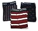 Banana Republic 3 Pairs Men's Knit Boxer Briefs (XL X-Large 40-42) Brief (hearts, Bicycles, Stripes)