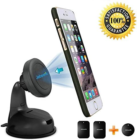 Magnetic Cell Phone Holder, BLISS Universal Mobile Phone Car Mount GPS Dashboard Mount with Suction Cup for iPhone Samsung Galaxy Note Nexus HTC One and More Smartphone (360° Rotating Ball Head)