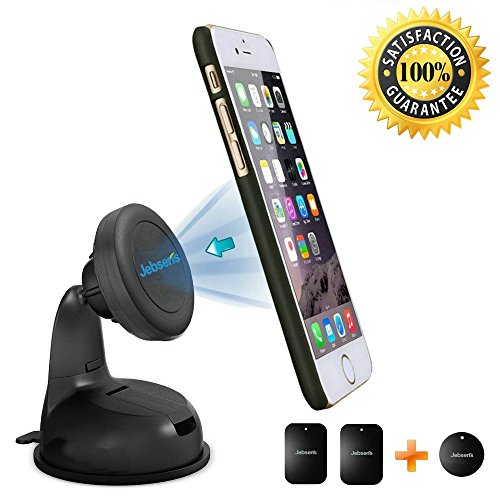 Magnetic Cell Phone Holder, BLISS Universal Mobile Phone Car Mount GPS Dashboard Mount with Suction Cup for iPhone Samsung Galaxy Note Nexus HTC One and More Smartphone (360° Rotating Ball Head)